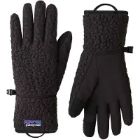 Patagonia - Dametøj - Retro Pile Gloves Black til UnisexUld - Størrelse XL - Sort