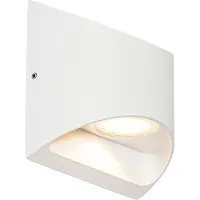 QAZQA Moderne udendørs væglampe hvid inkl. LED 2-lys IP54 - Mal