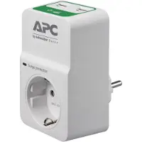 Schneider Electric Essential Surgearrest PM1WU2 - Strømstødsbeskytter - AC 230 V - output-stikforbindelser: 1 - Tyskland - hvid