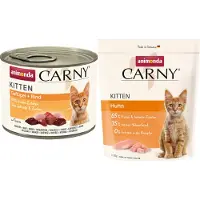 Animonda Carny Kitten - Okse med fjerkræ - 12 x 200 g