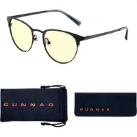 Gunnar Optiks Apex, Unisex, Oval, Sort, Blå, Ravfarvet, 5,1 cm, 14 cm