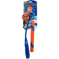 Chuckit! Fetch Pack - Hundeleget?j Indestructible Launcher 18M tennisbold og ultragummibold Fetch Stick orange og bl?