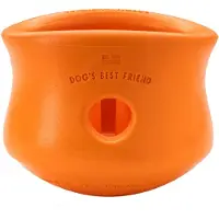 West Paw Zogoflex Toppl Treat Dispensing Hundeleget?jspuslespil - Interaktivt tyggeleget?j til hunde - Hundeleget?j til moderate tyggere Hentefan