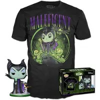 Funko POP! Disney T-shirt Og Eksklusiv Figur Villanas Maleficent