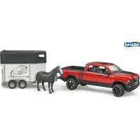 BRUDER Bil - RAM 2500 m. Hest og Hestetrailer - 02501 - - OneSize - Bil