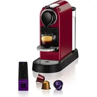 Krups Nespresso CitiZ XN741510 - Kaffemaskine - 19 bar - Kirsebærrød