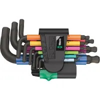 Wera 950/9 Hex-Plus Multicolour 2 Allen Allen key set 9-piece