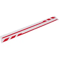 FOLIATEC Stribe til spejle red