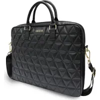 GUESS quiltet taske til 16 laptop - sort