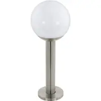 Eglo CONNECT.Z NISIA SMART udendørs e27 stander rustfrit stål/hvid M/FARVER(RGB) OG TUNABLE WHITE