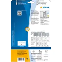 Herma SPECIAL nameplate labels, 63.5 x 29.6 mm, silver polyester film, extremely strong adhesive, matt, weatherproof, - 1 piece (4592)