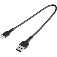 StarTech.com 30CM USB TO LIGHTNING CABLE APPLE MFI CERTIFIED - BLACK