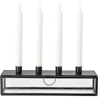 Bloomingville Pelo adventslysestage 34 cm Sort/Klar