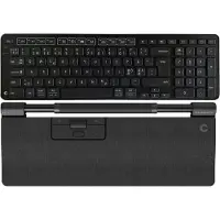 Contour Design RollerMouse Pro Regular Mørk Grå + Balance Keyboard BK - Trådløs - Pan Nordic Version - Keyboard and rollerbar set - Nordisk - Grå