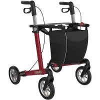 Rehasense Server Rollator - Rød - Udendørs rollator - Indendørs rollatorer - Udendørs rollator + Indendørs rollator