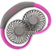 Unold Breezy - Køleventilator - over halsen - USB - antracit/lilla
