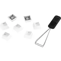 HyperX PBT Keycaps - Fuldt n?gleindstillet dobbeltskud PBT -materiale Engelsk (US) layout 104 taster - Hvid