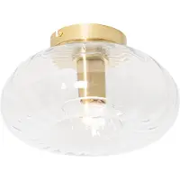 QAZQA Smart loftlampe guld med glas inkl. Wifi P45 - Ayesha