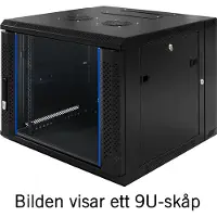 Toten 19 Komutacinė spinta , System Z, 15U, 600x600, stiklinės durys, iki 60kg, juoda / ZS66156001 / 19-Z6615