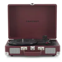 Crosley Cruiser Deluxe Portable Turntable Bluetooth Out Burgundy