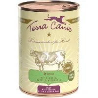 Terra canis Classic 6 x 400 g - Oksekød med gulerod, æble & brune ris