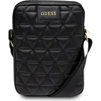 GUESS Quiltet 10" tablet-taske - sort