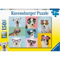 Ravensburger Puslespil - 150 Brikker - Funny Dogs - - OneSize - Puslespil