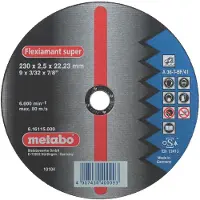 Metabo 616107000, Skæreskive, Fladcenter, Stål, , 2,22 cm, 12,5 cm