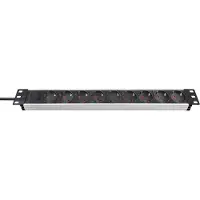Brennenstuhl 19" Premium Alu-Line stikkontakt 9-vejs, 2 m