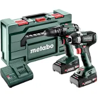 Metabo Combo-Set SB 18 + SSD 18 LT 200 BL -Akkumulator slagboremaskine, akkumulator slagnøgle inkl. batteri, inkl. lader (685197000)