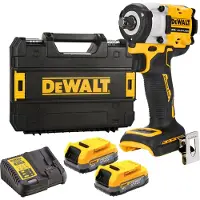 DeWalt akku slagnøglesæt, DCF921E2T (+2 x 1,7 ah batterier + oplader + kuffert TSTAK), 18 V