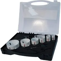 Makita - Hulsavssæt - 6 stykker - 25 mm, 32 mm, 20 mm, 40 mm, 65 mm, 51 mm - sekspunkts - 13 mm - for DHP453, DHP453RFEW