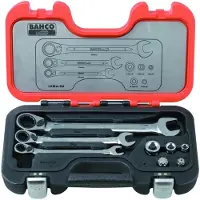 Bahco Set Of Adapters And Es Ratchet Værktøjssæt 8 Stykker