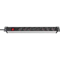 Brennenstuhl 2 m", "19" Premium Alu-Line stikkontakt 8-vejs