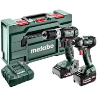 Metabones Metabo BSLBL+SSD200LTBL - akku slagbore-/skruemaskine, akku slagnøgle inkl. batteri, inkl. lader (685199000)
