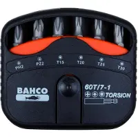 Bahco 1/4´´ Momentbitssæt Til Phillips Pozidriv Og Torx Skruer 22 Mmx65 Mmx75 Mm 7 Enheder
