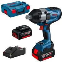 Bosch GDS 18V-1050 H, Slagnøgle, Pistolhåndtag, 3/4, Sort, Blå, Bøjlekrog, 1750 rpm