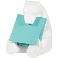 Post-It Pop-up Note Dispenser for 3 in x 3 in Notes, Bear design, White, 1 stk, 50 ark