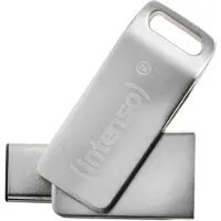 Intenso cMobile Line, 32 GB, USB Type-A / USB Type-C, 3.2 Gen 1 (3.1 Gen 1), 70 MB/s, Svirvel, Sølv