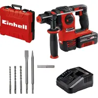 Einhell HEROCCO Kit +5, SDS-plus, Sort, Rød, Børsteløs motor, 2 cm, 1200 rpm, 5500 rpm