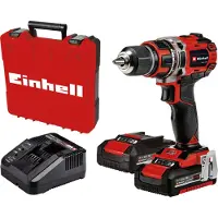Einhell Power X-Change TE-CD 18/50 Li BL (2x2,0Ah) Batteri boremaskine 18 V 2 Ah Litium inkl. ekstra batteri, Kuffert