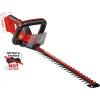 Einhell GC-CH 18/50 Li-Solo, 55 cm, Dobbeltklinge, 1,7 cm, 2400 rpm, Sort, Rød, 51 cm - SOLO