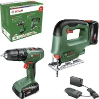 Bosch Easyimpact 18v-40 2x2.0ah Easysaw18v Elektrisk Værktøjssæt