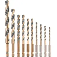 Dewalt METAL SEKSKABBORE BORESÆT 10 DEEL. 3-10MM SORT & GULD