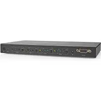 Nedis Vmat3494at Hdmi Matrix Switch 4x4 4xhdmi Ind Til 4xhdmi Ud Rs232 4k Fjernbetjening Metal 60hz