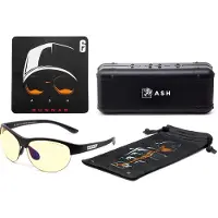 Gunnar Optiks GUNNAR 6-Siege Ash Edition Natural-Focus - Glas - for spil - semikant - ramme: onyx - objektiv: rav-reaktion