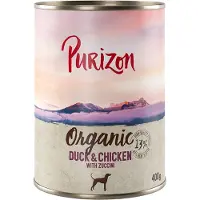Purizon Økologisk 6 x 400 g - Senior Kalkun med gulerod