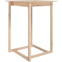 vidaXL barbord 80x80x110 cm massivt fyrretræ