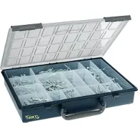 Raaco Assorter 55 4x8-15, Polypropylen (PP), Blå, 338 mm, 261 mm, 57 mm, 860 g