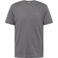 Gant Ganttil mænd. 2003184 T-shirt med mørkegråt skjold (XXL), Casual, Bomuld, Korte ærmer